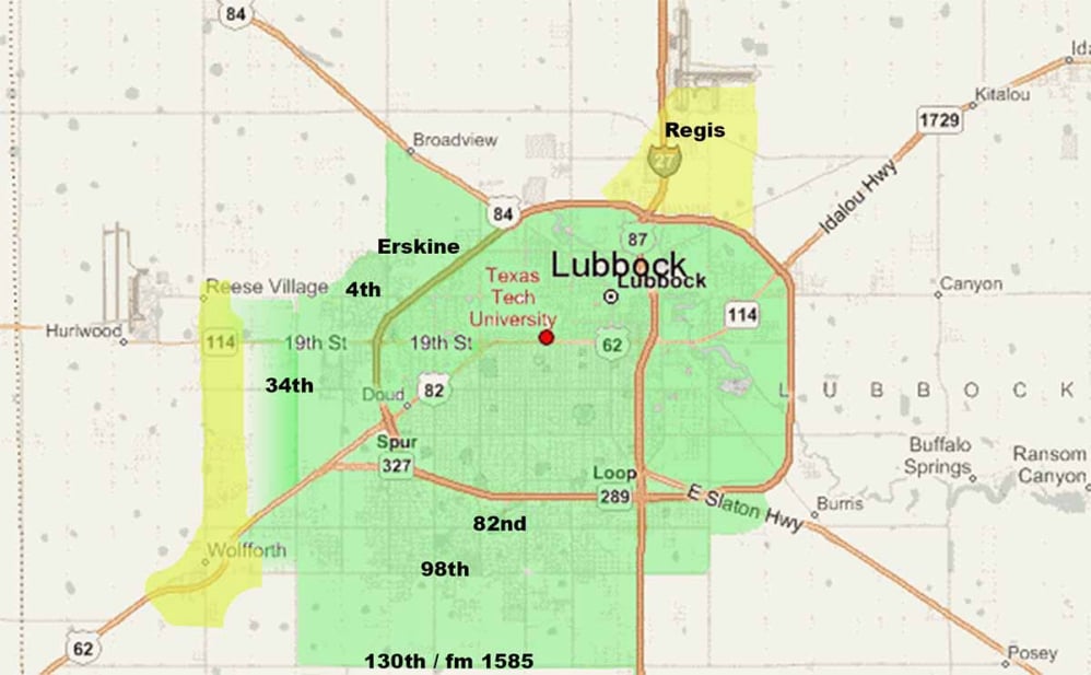 Arrow Auto Unlock service area map