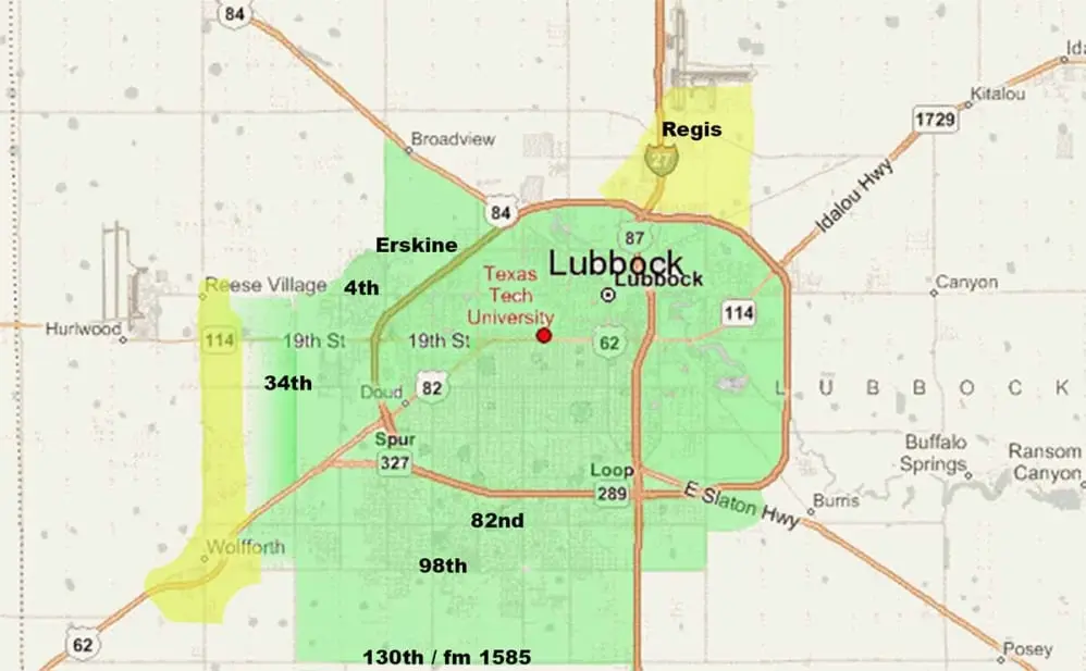 Arrow Auto Unlock service area map